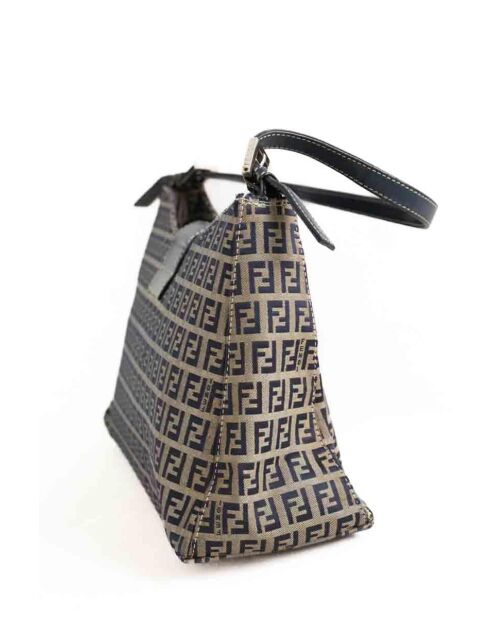 Graue Schultertasche aus Stoff - 34x11x22 cm - Sehr guter Zustand