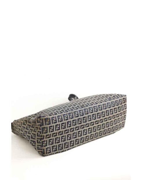 Graue Schultertasche aus Stoff - 34x11x22 cm - Sehr guter Zustand