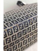 Graue Schultertasche aus Stoff - 34x11x22 cm - Sehr guter Zustand