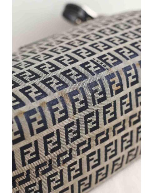 Graue Schultertasche aus Stoff - 34x11x22 cm - Sehr guter Zustand