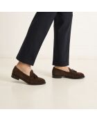Luan Loafer mit Quasten aus dunkelbraunem Leder