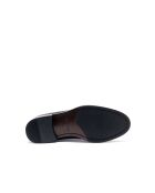 Mocassins à pompon Maelan en cuir bleu marine
