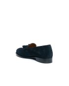 Mocassins à pompon Maelan en cuir bleu marine