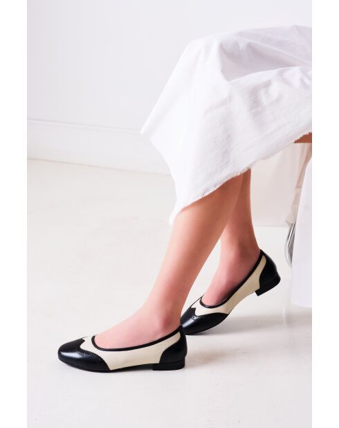 Ballerines en Cuir Yselle noires