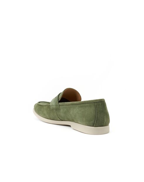 Groene leren Ael loafers