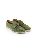 Groene leren Ael loafers