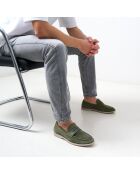 Groene leren Ael loafers