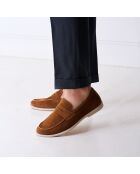 Braune Barrette-Loafer aus Leder von Yoan