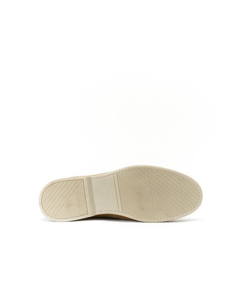 Laurent Mokassins mit Clip aus ockerbraunem Leder