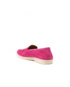 Slip on Soline en cuir daim rose cerise