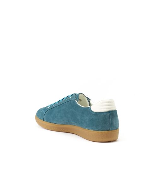 Blauwe lage sneakers van suède leer van Joel