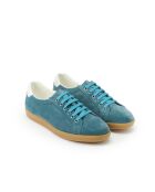 Blauwe lage sneakers van suède leer van Joel