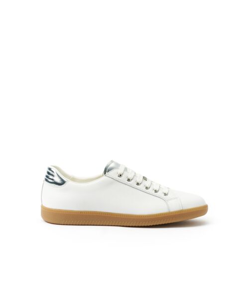 Witte leren sneakers van Etan met lage bovenkant