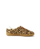 Zapatillas bajas de piel de leopardo Thelma