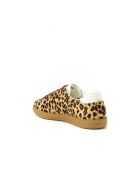 Zapatillas bajas de piel de leopardo Thelma
