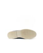 Mocassins à barette Elouan en cuir bleu marine