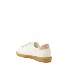 Low-Top-Sneaker Thais aus cremefarbenem Veloursleder