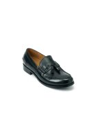 Schwarze Naël Loafer aus Leder mit Quasten