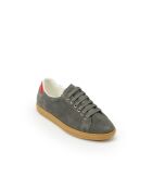 Sneakers Mina aus grauem Veloursleder