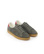 Sneakers Mina aus grauem Veloursleder