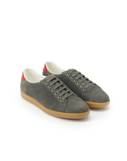 Romuald lage sneakers van grijs suèdeleer