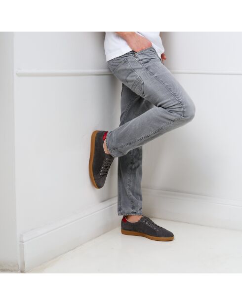 Romuald lage sneakers van grijs suèdeleer