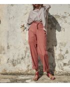 Pantaloni Cala Rossa Marco in popeline