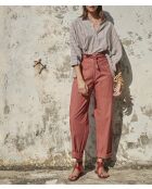 Pantaloni Cala Rossa Marco in popeline