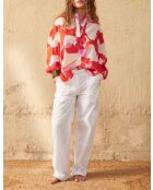 Weiße Marinehose aus Popeline