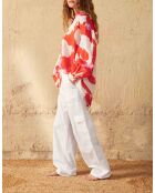 Weiße Marinehose aus Popeline