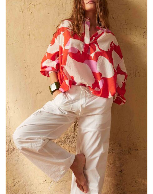 Weiße Marinehose aus Popeline