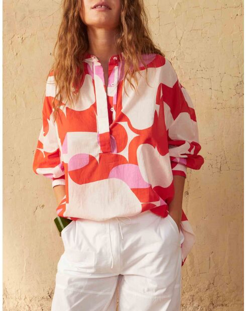 Weiße Marinehose aus Popeline