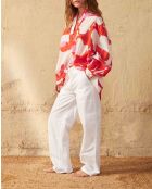 Weiße Marinehose aus Popeline