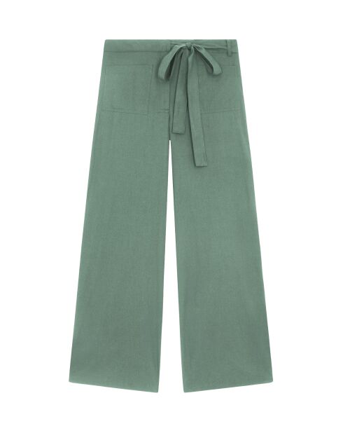 Pantalones Santa Fe de popelina verde Aspen