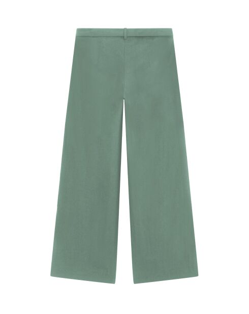 Pantalones Santa Fe de popelina verde Aspen