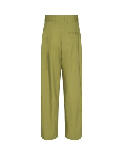 Pantaloni Marco in popeline avocado