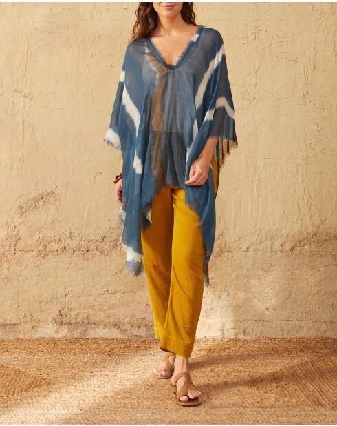 Pantaloni dorati Angie in doppia garza