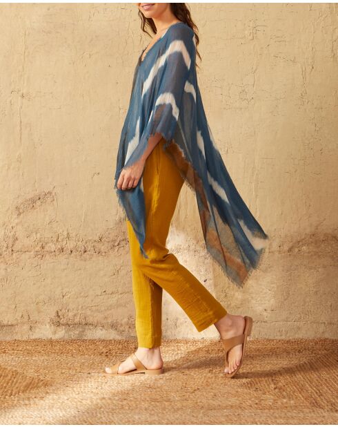 Pantaloni dorati Angie in doppia garza