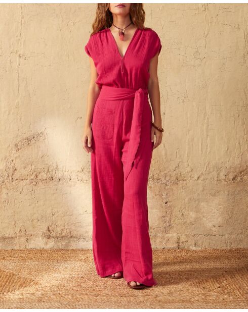 Diane Camelia Overall mit doppelter Gaze, rosa