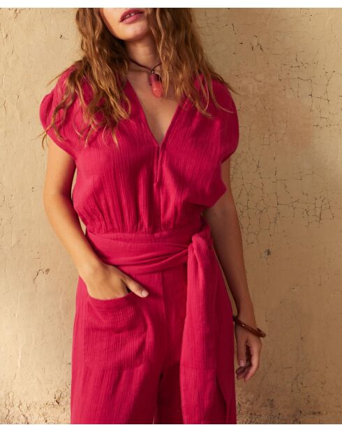 Diane Camelia Overall mit doppelter Gaze, rosa