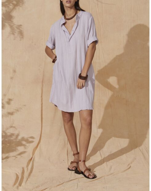 Vestido de gasa texturizada Fairo Orchid Flaminia