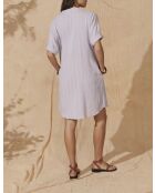 Vestido de gasa texturizada Fairo Orchid Flaminia