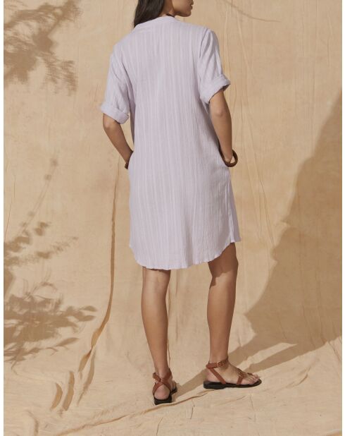 Vestido de gasa texturizada Fairo Orchid Flaminia