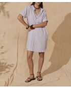 Vestido de gasa texturizada Fairo Orchid Flaminia