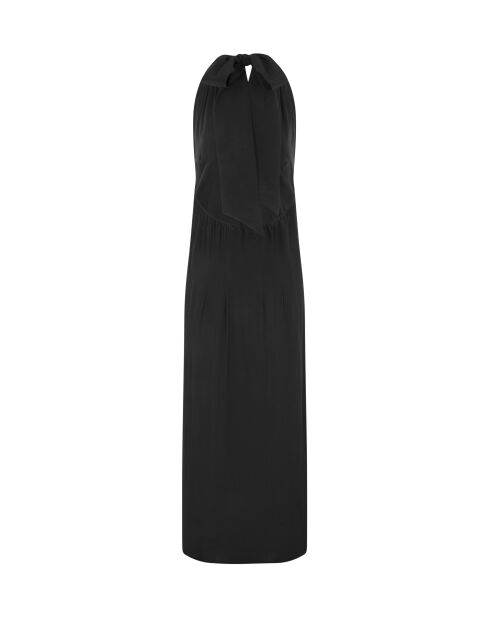 Vestido Alma de crepé de seda negro