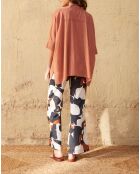 Hose im Stil der siebziger Jahre von Erika in Maravoile-Schwarz