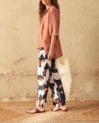 Hose im Stil der siebziger Jahre von Erika in Maravoile-Schwarz