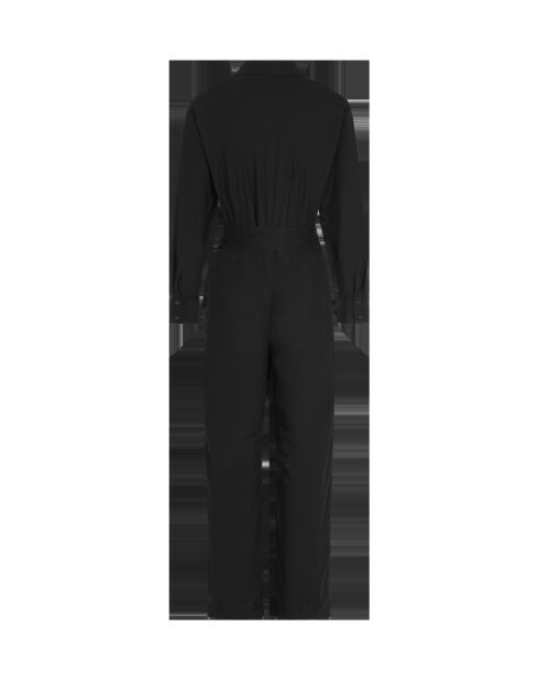 Schwarzer Popeline-Overall Solal