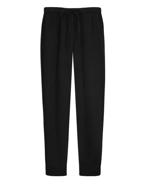 Pantaloni neri in doppia garza Angie