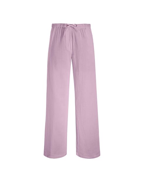 Pantalones de gasa Angela mauve Mist